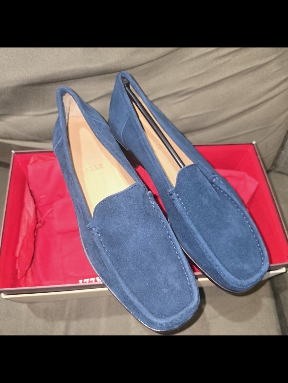 NIB Bally Desta Loafer Dark Teal Size 7.5